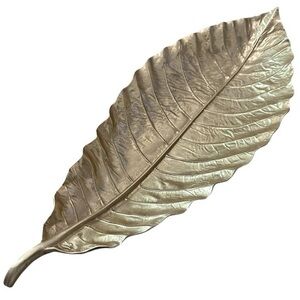 Virginia MetalCrafters Harvin Banyan Tree Leaf Anodized Golf Aluminum Large Tray